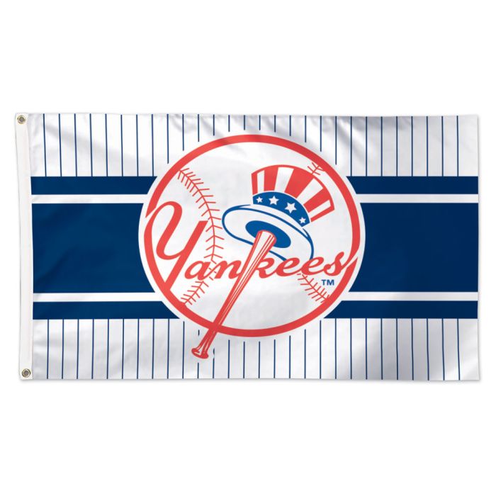 New York Yankees Deluxe Alternate Pinstripe Flag 3x5'
