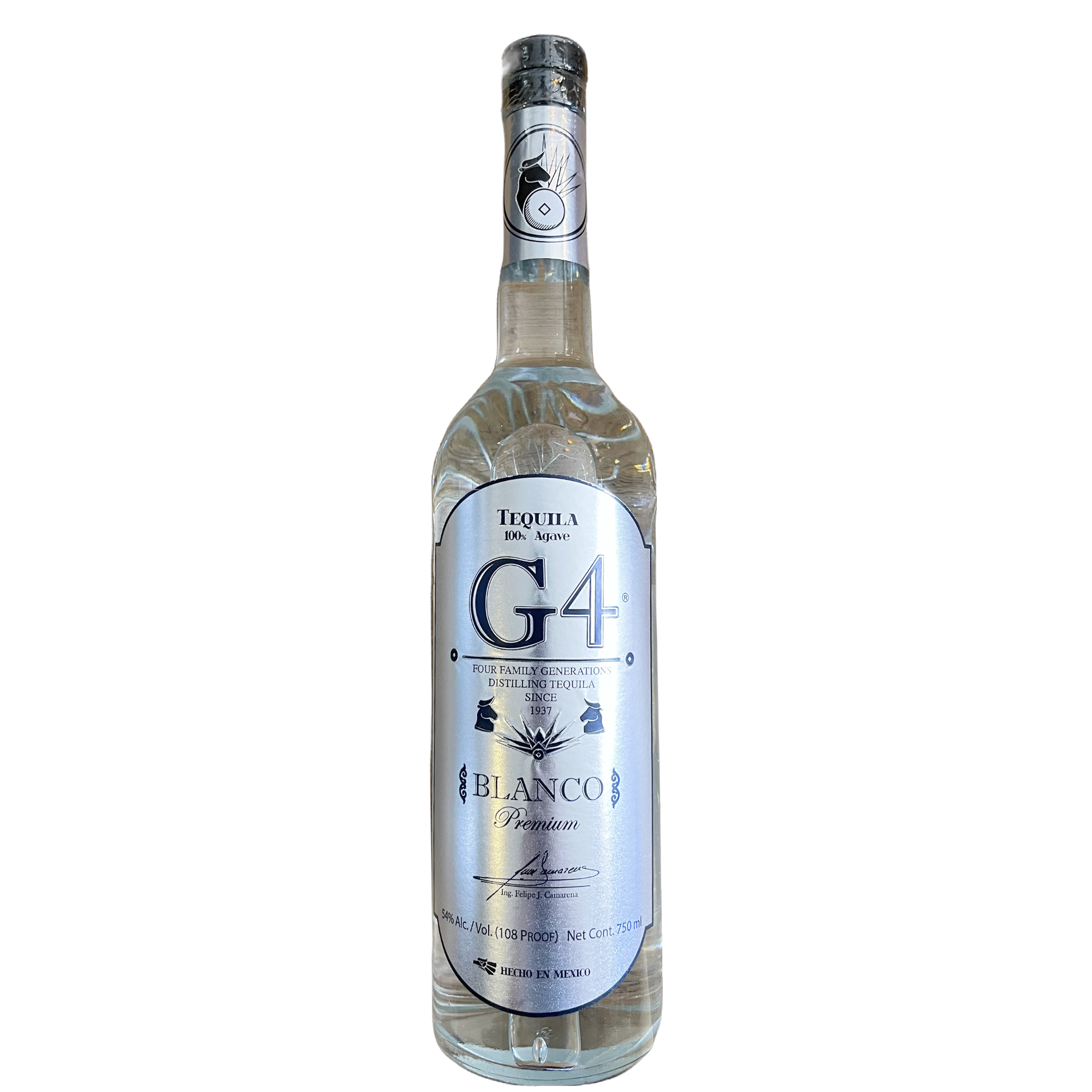 G4 Blanco Tequila 108 Proof