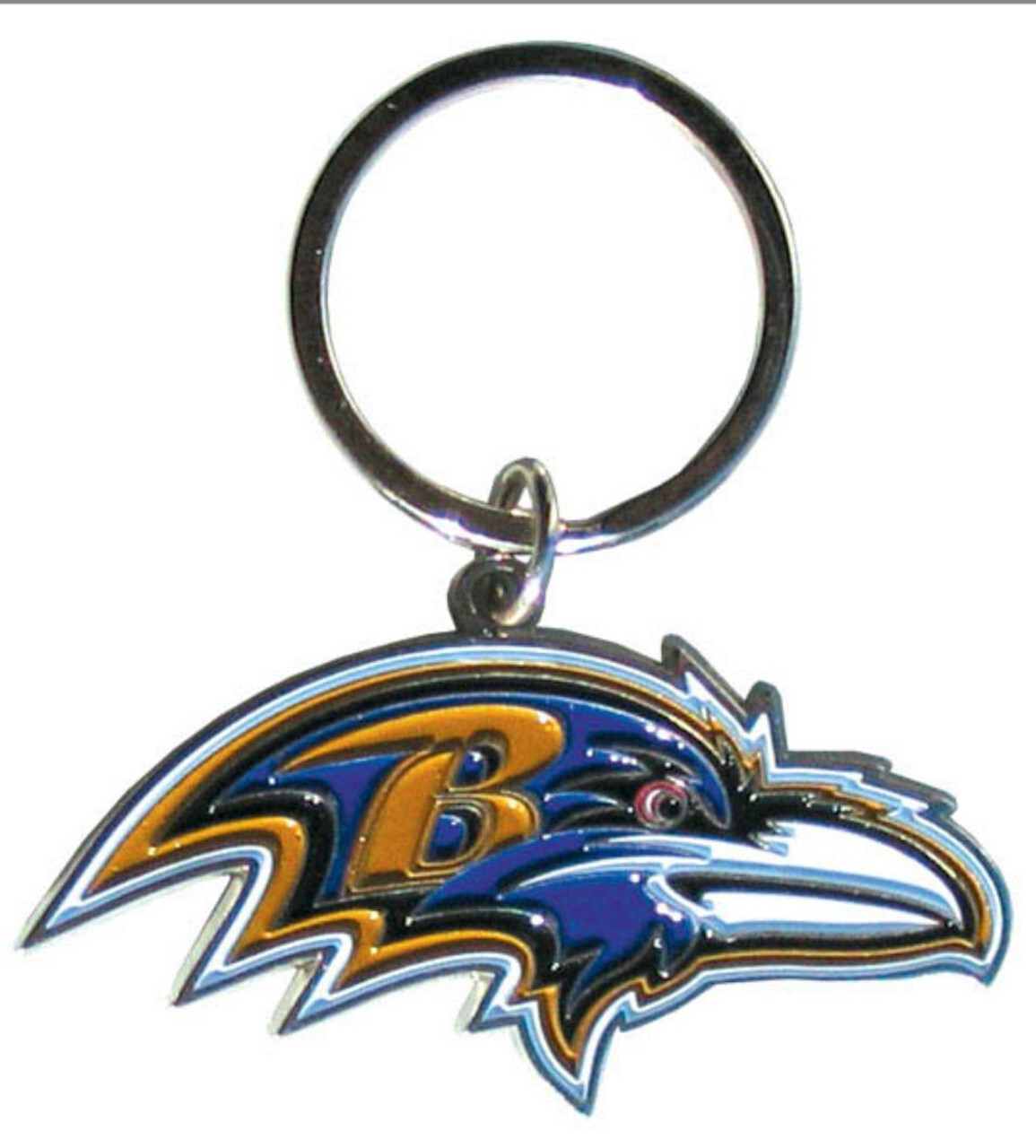 Baltimore Ravens Cloisonne Metal Keychain