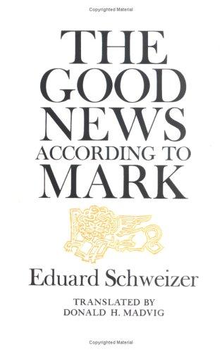 Cover of The Good News According to Mark.