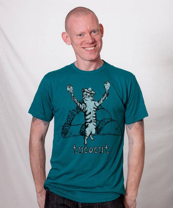 Megan Lee Designs - Tacocat : Unisex Tee: Tri-Evergreen, XXL