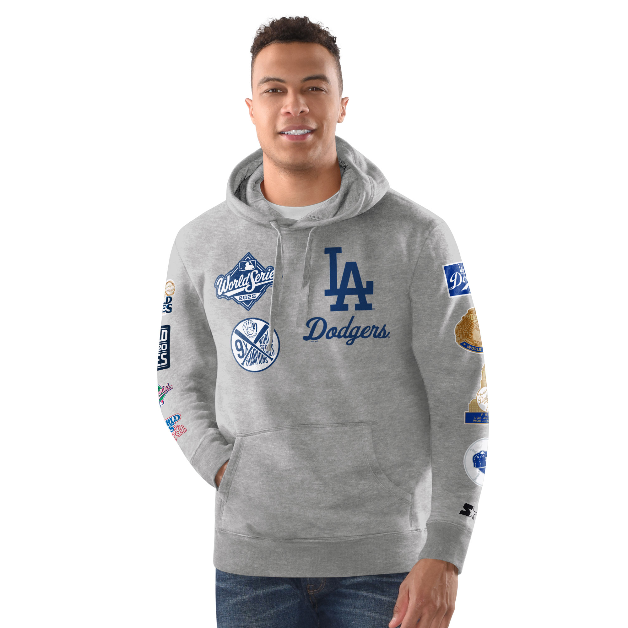 Los Angeles Dodgers 9X World Champions Starter Hooded Sweatshirt