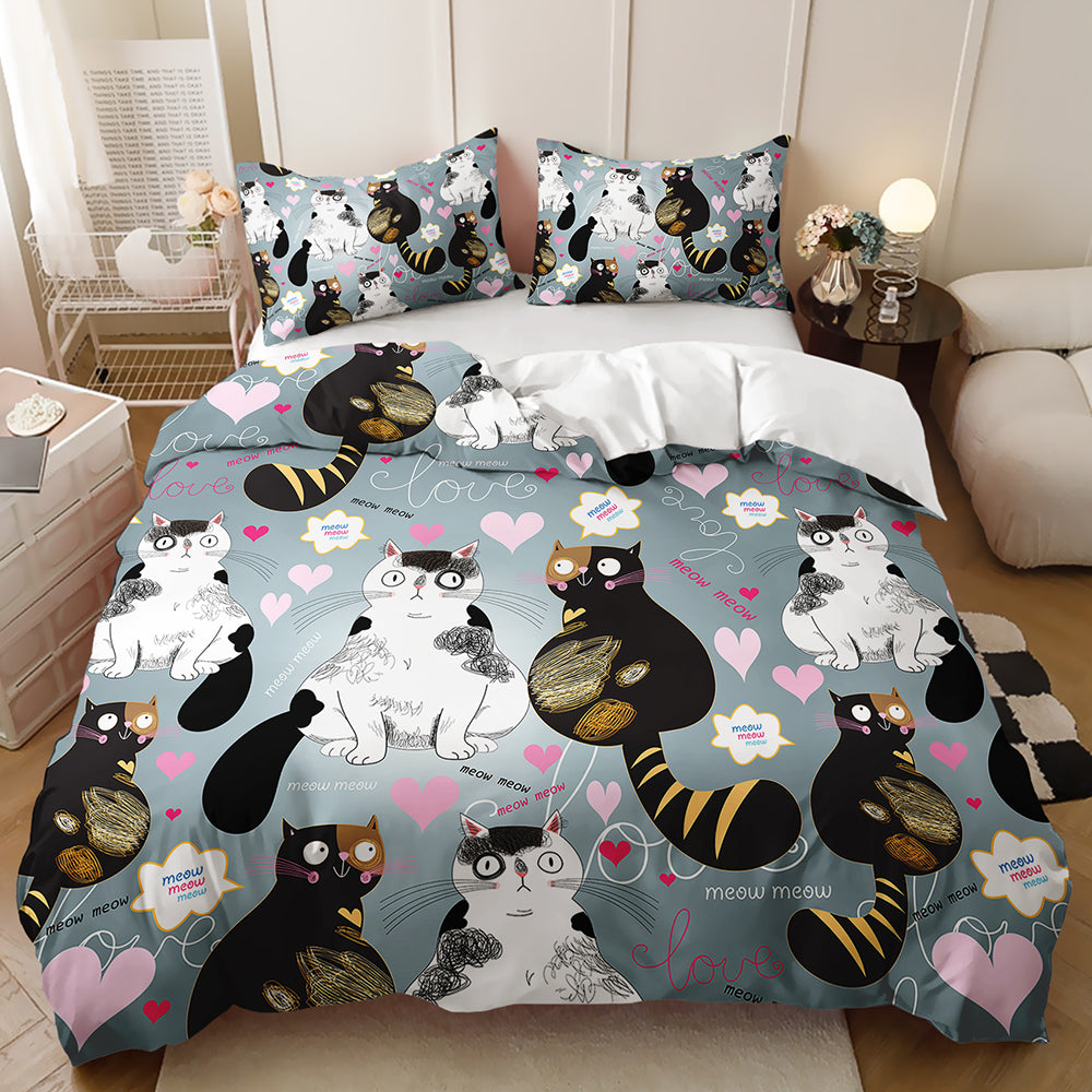 Whisker Wonderland Cat Duvet Set