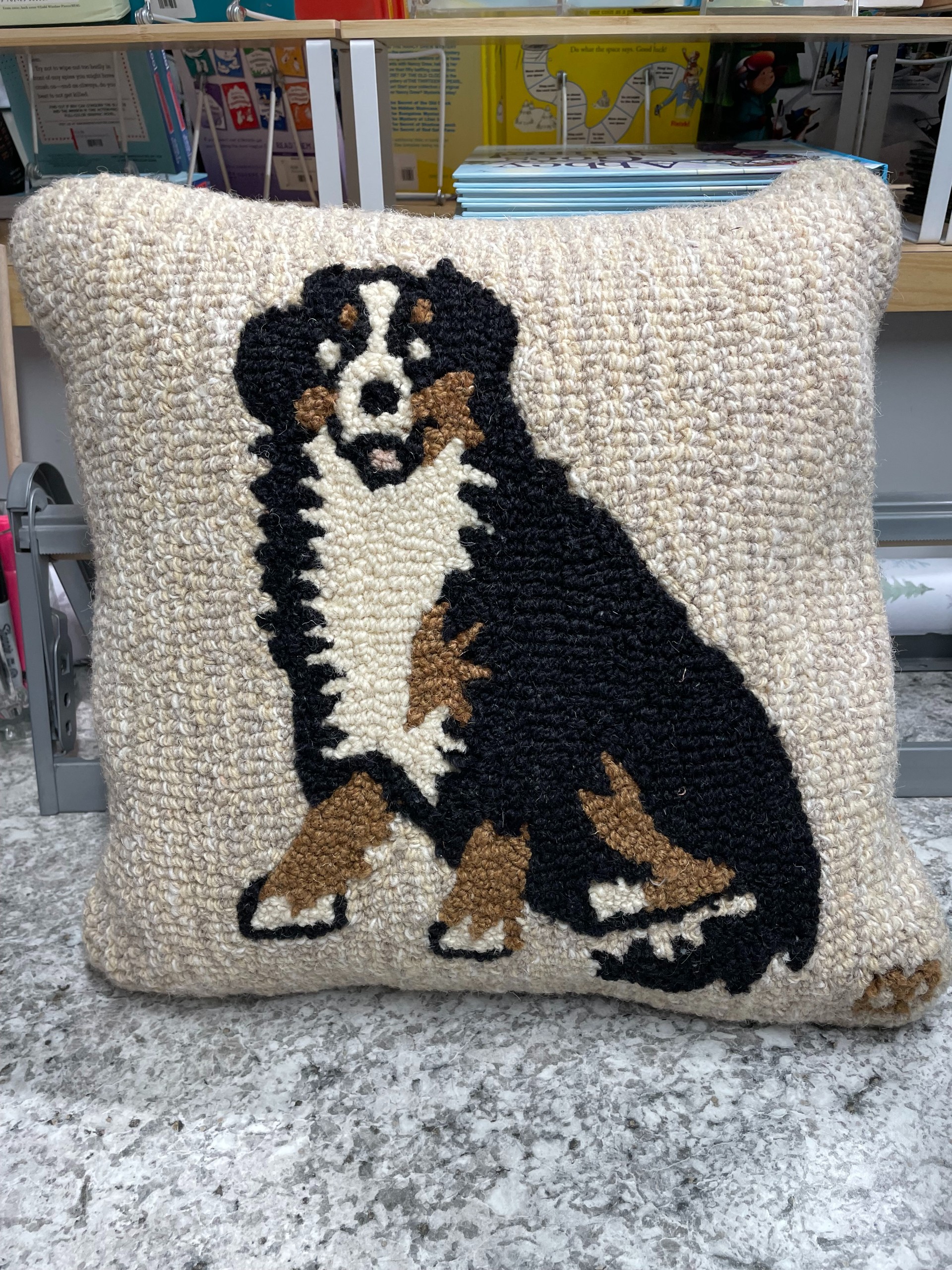 Bernese Mountain Dog Pillow 18"