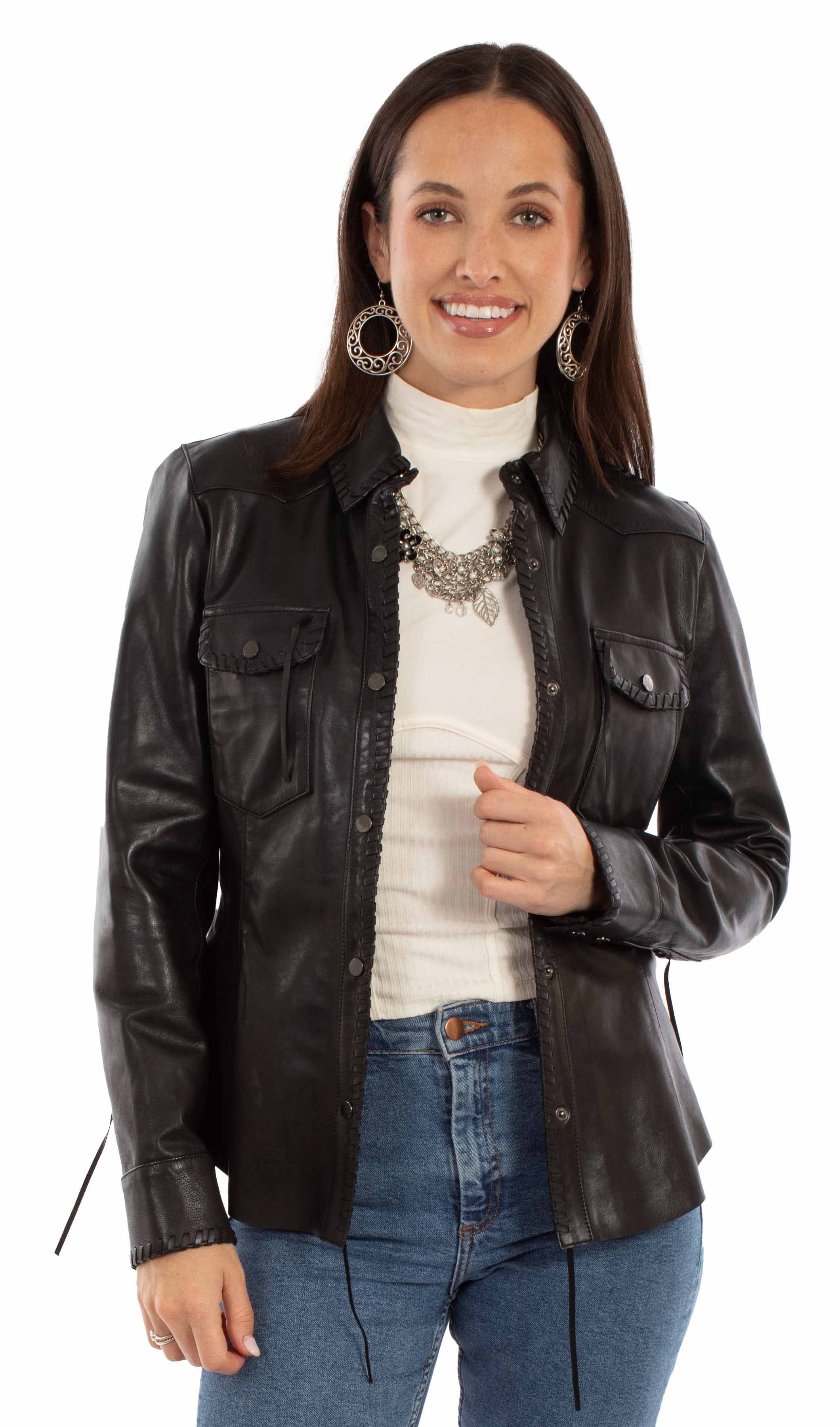 Ladies Snap Front Jacket