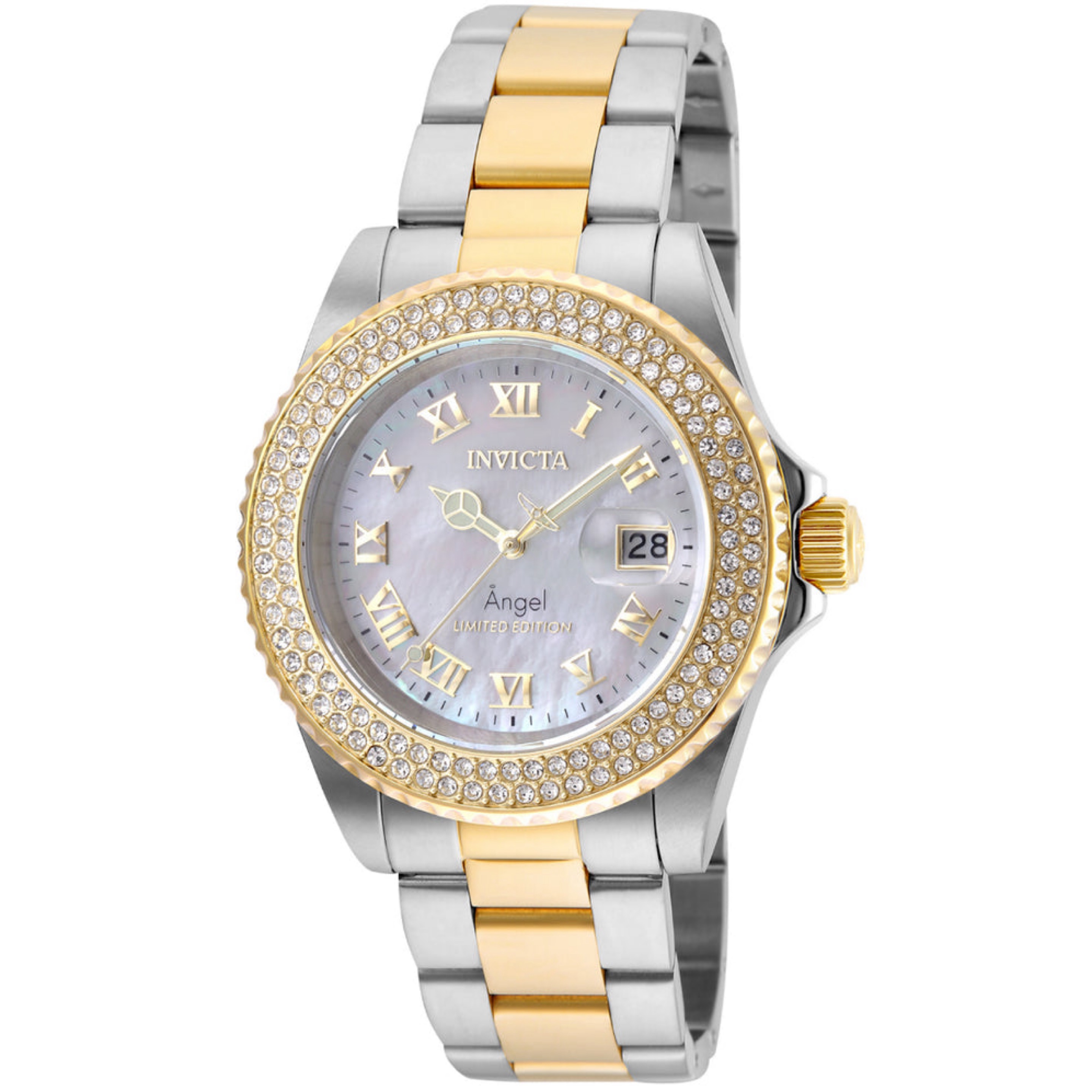Invicta Angel Swiss Ronda 515 Caliber Watch w/ Mother of Pearl Dial - 40mm