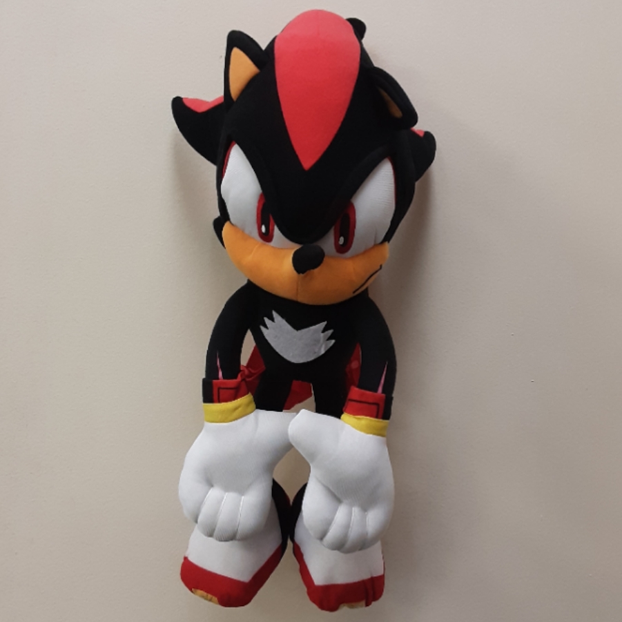 Black/Red Sonic Plush Backpack