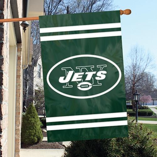 New York Jets Embroidered 2-Sided Banner 28x44"