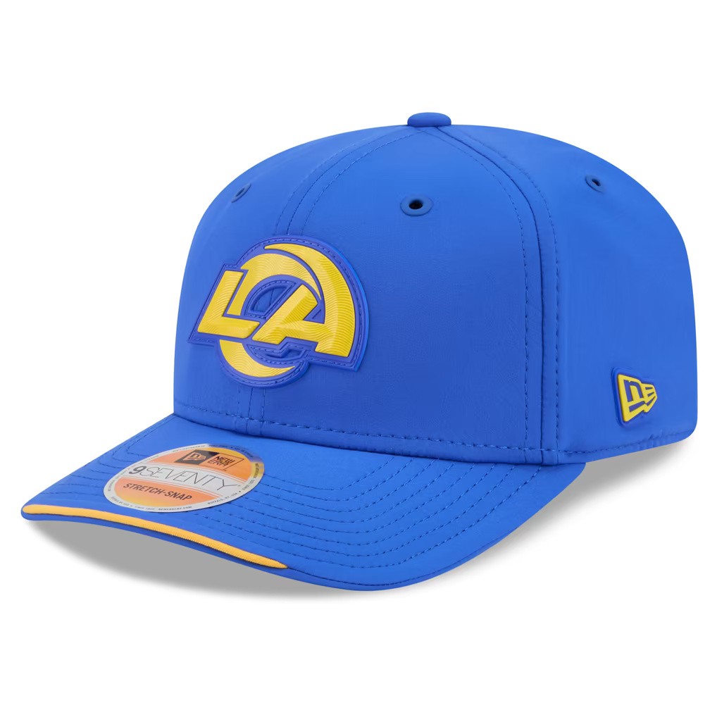 Los Angeles Rams 2026 Royal Blue New Era 9SEVENTY Sideline Snapback Hat