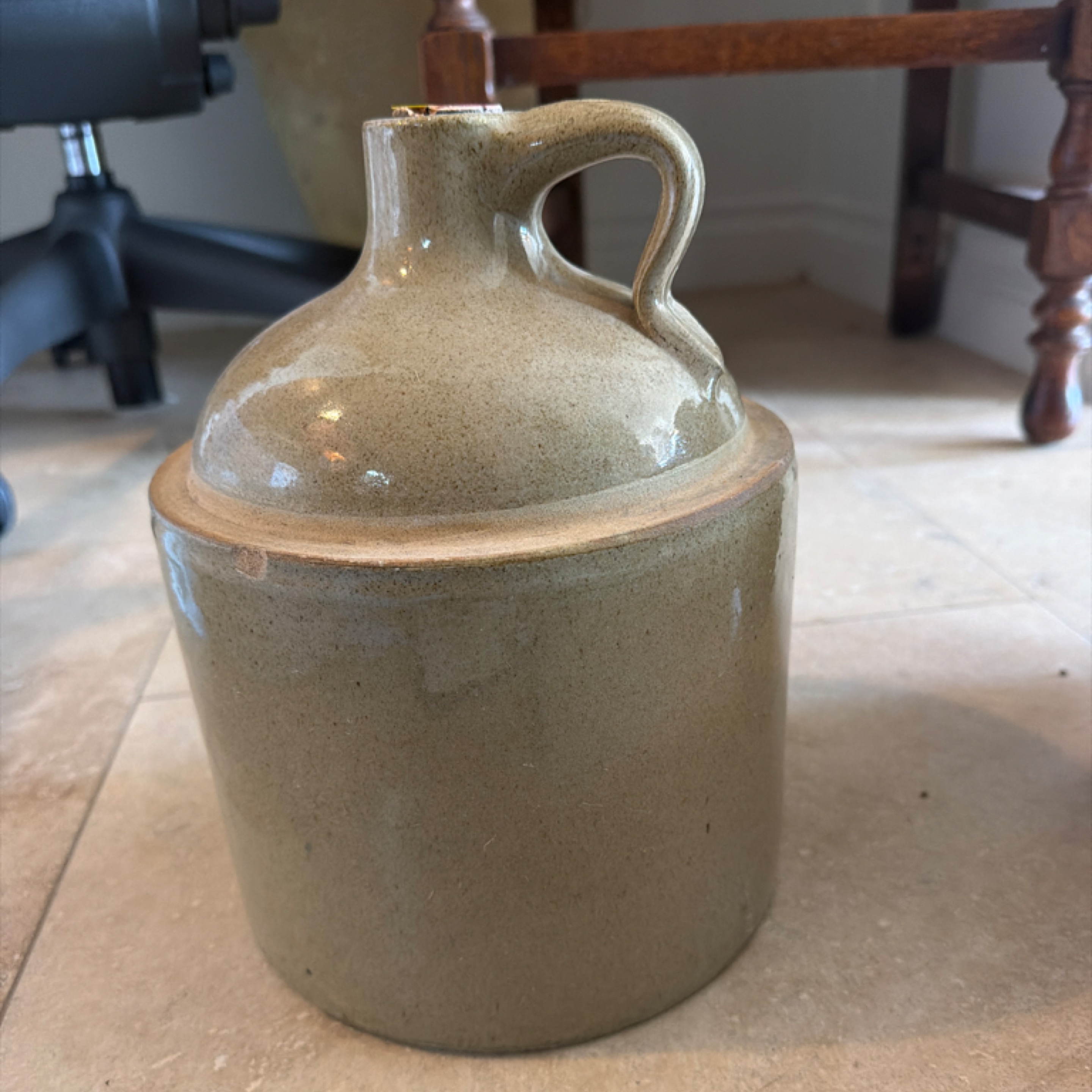 Stoneware moonshine jug