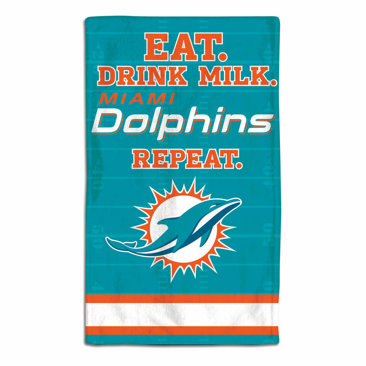 Miami Dolphins Baby Burp Cloth 10x17"