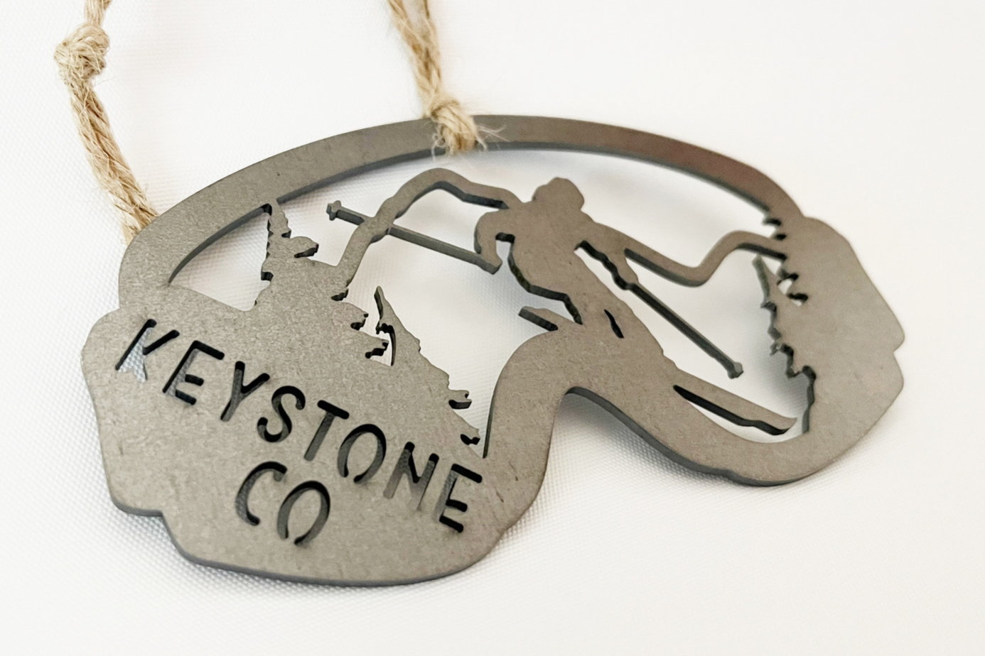 Ski Goggles Steel Vail Ornament