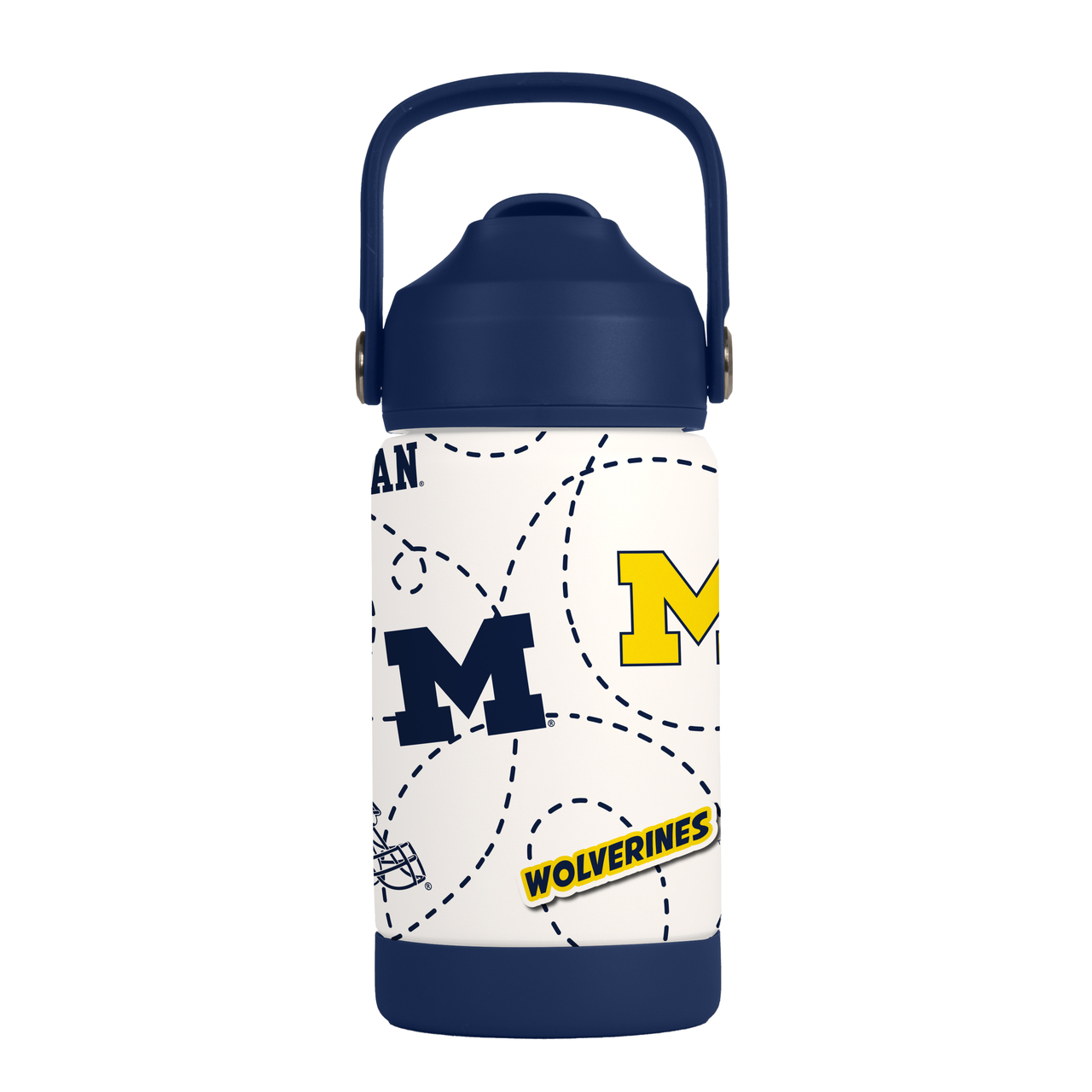 Michigan Wolverines Kids Stainless Steel Mascot Bottle 12oz