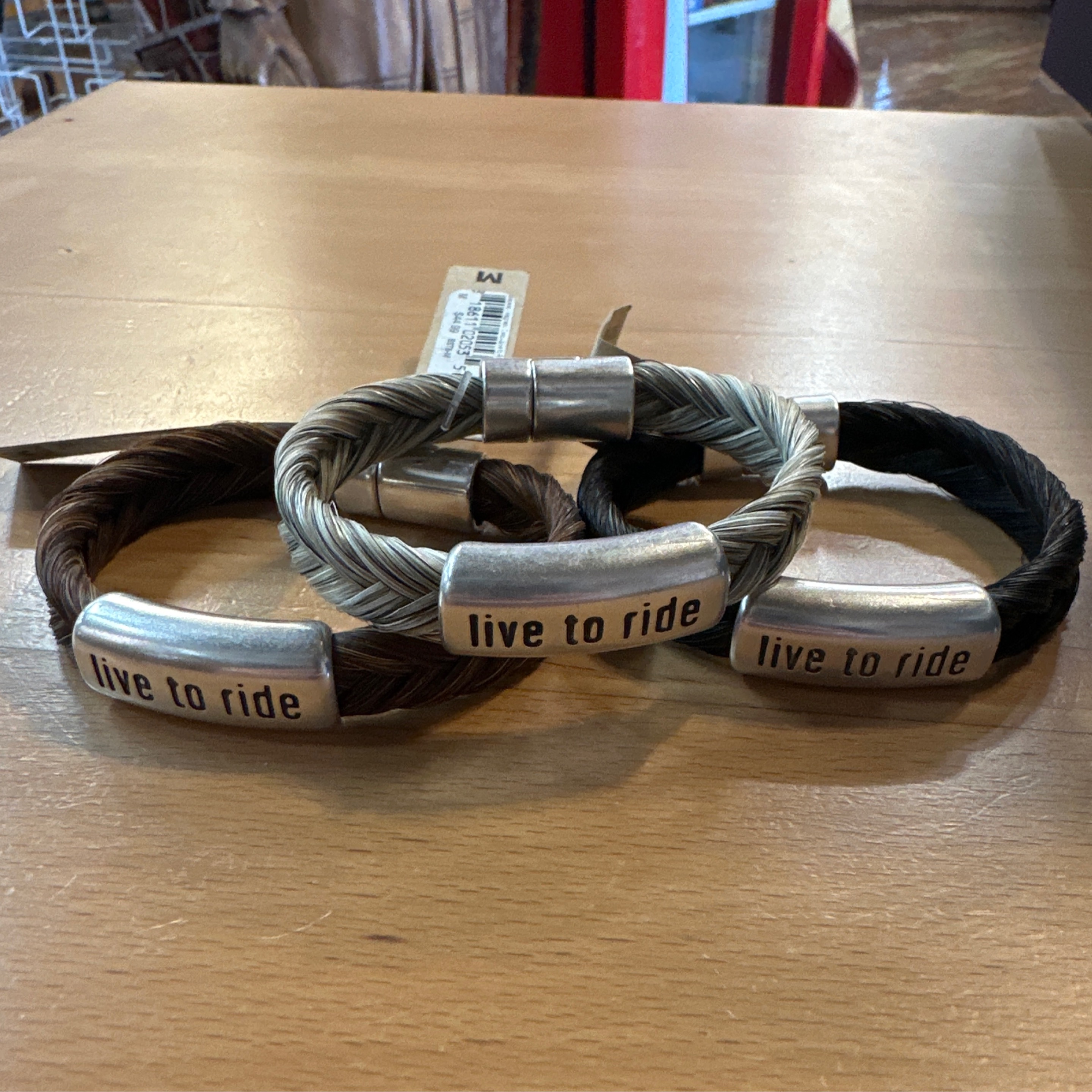 Live to Ride Magnetic Clasp Bracelet