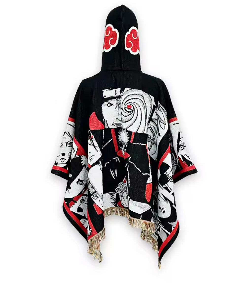 Poncho Anime Hoodie Blanket, image 3