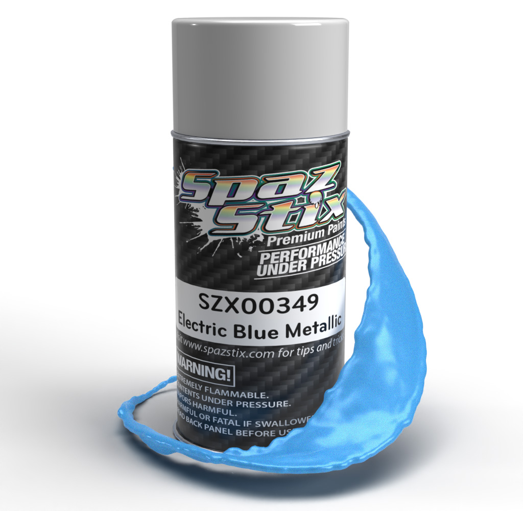Electric Blue Metallic Aerosol Paint 3.5oz 00349