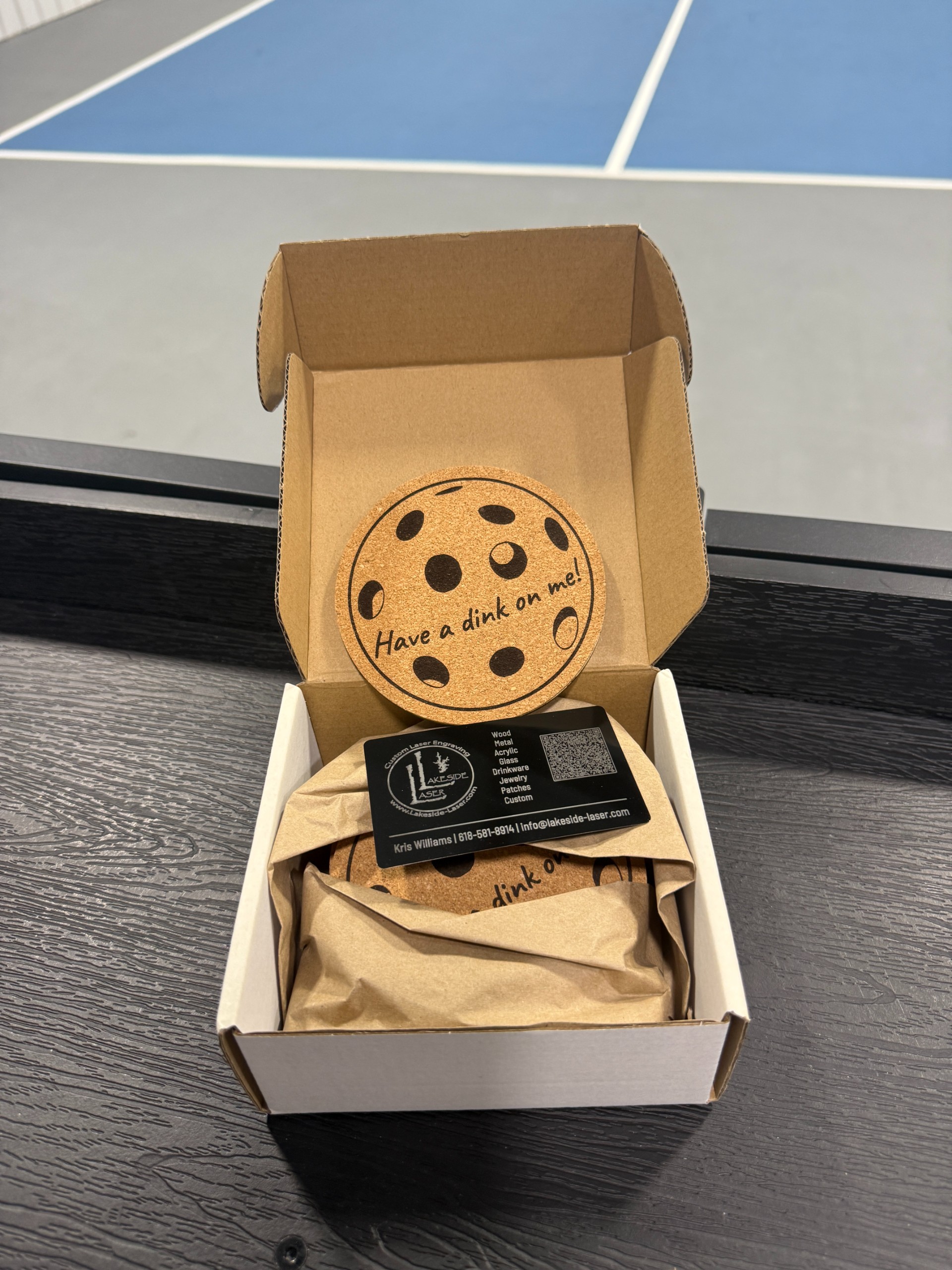 OMG Logo Cork Coasters (set of 6)