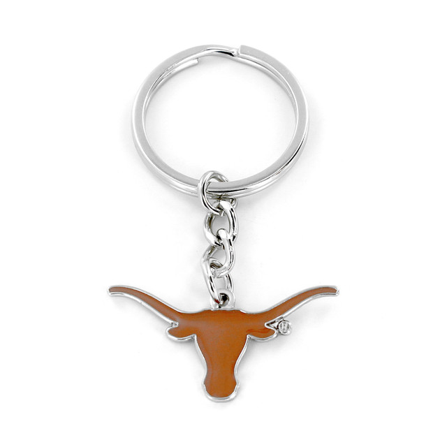 Texas Longhorns Metal Keychain