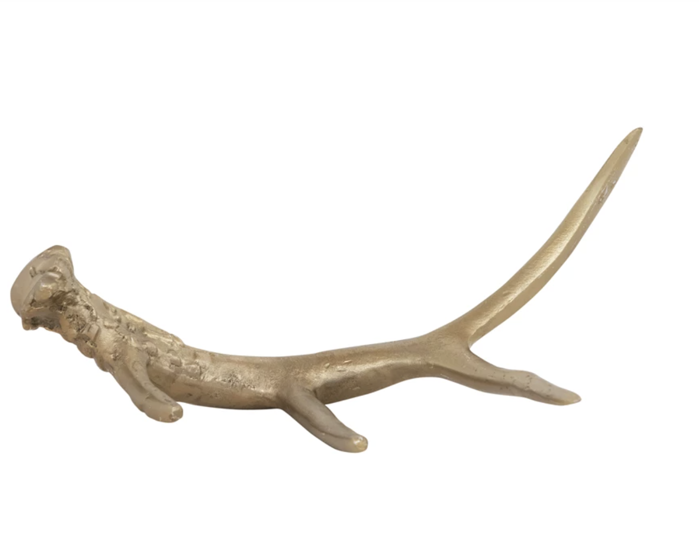 Aluminum Antler Décor, Gold Finish