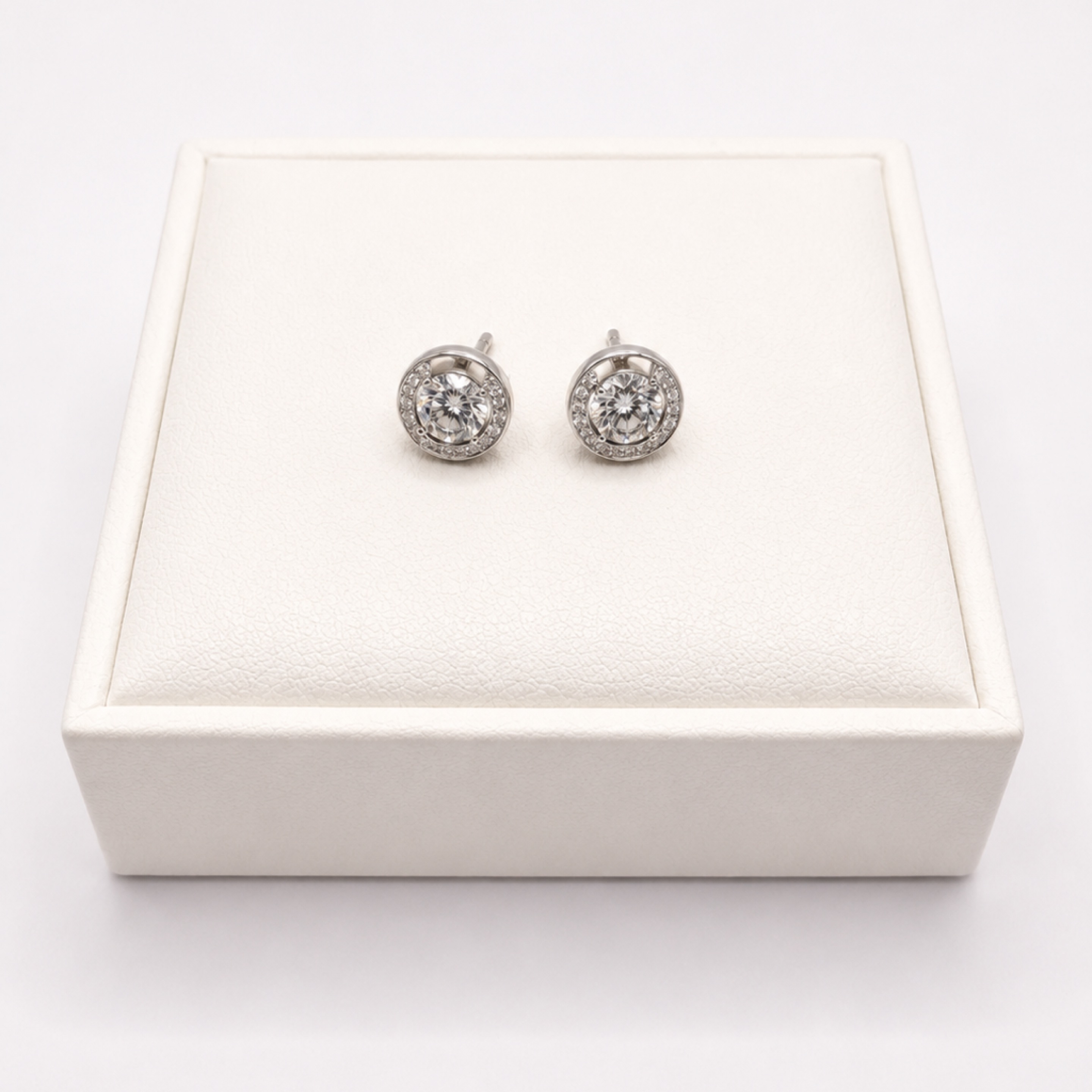 Silver Rose Earrings 