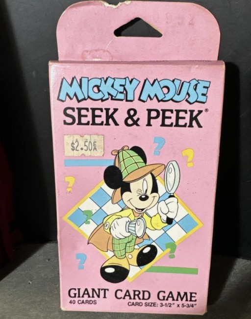Disney Mickey Mouse Seek and Peek Giant Card Game/Western Publishing Company
