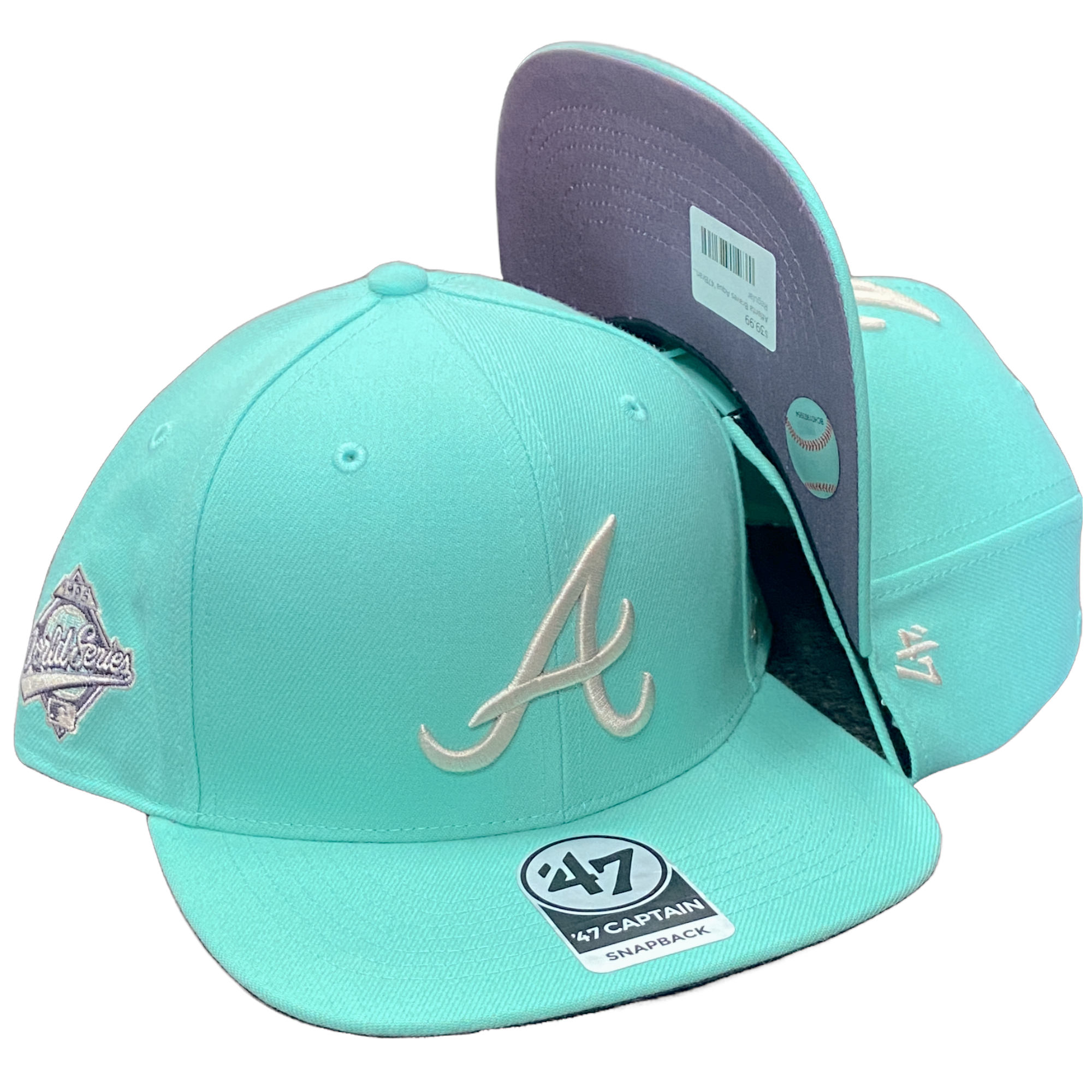 Atlanta Braves Aqua '47Brand 1995 World Series Snapback Hat