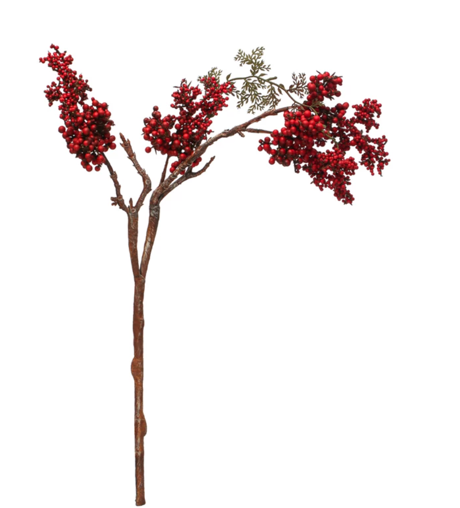 Faux Berry Pick, Red