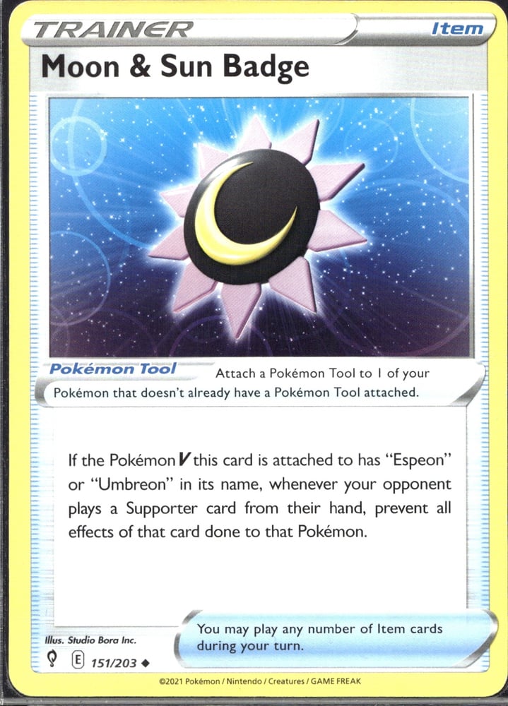 Moon & Sun Badge - SWSH7 151/203