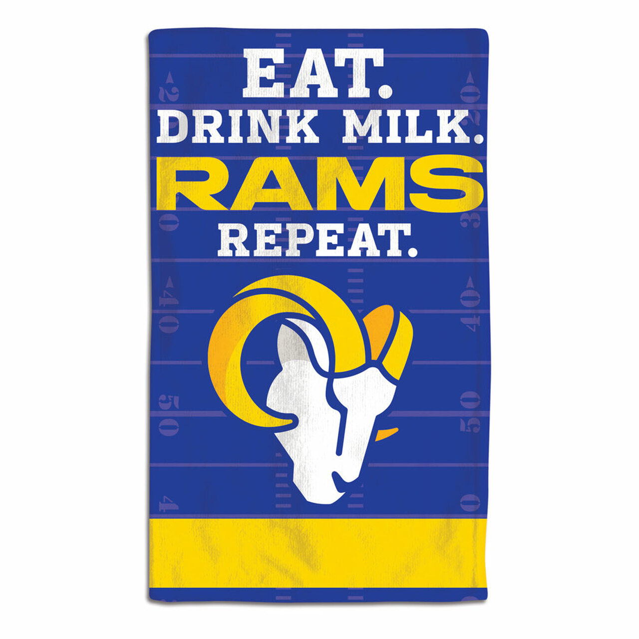 Los Angeles Rams Baby Burp Cloth 10x17"