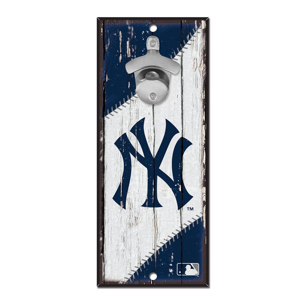 New York Yankees Wood Bottle Opener 5x11"