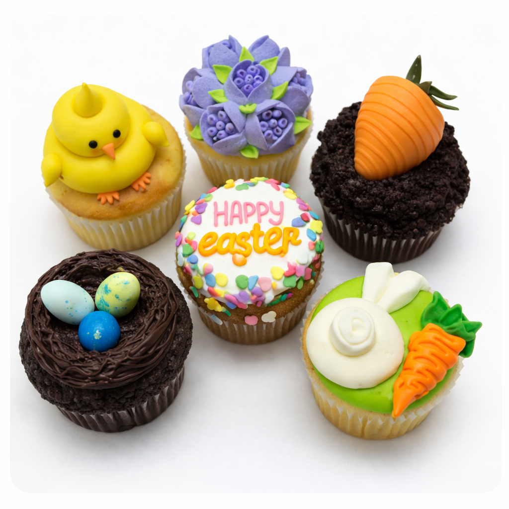Easter Decorated Cupcakes  – Pre-order closes April 1