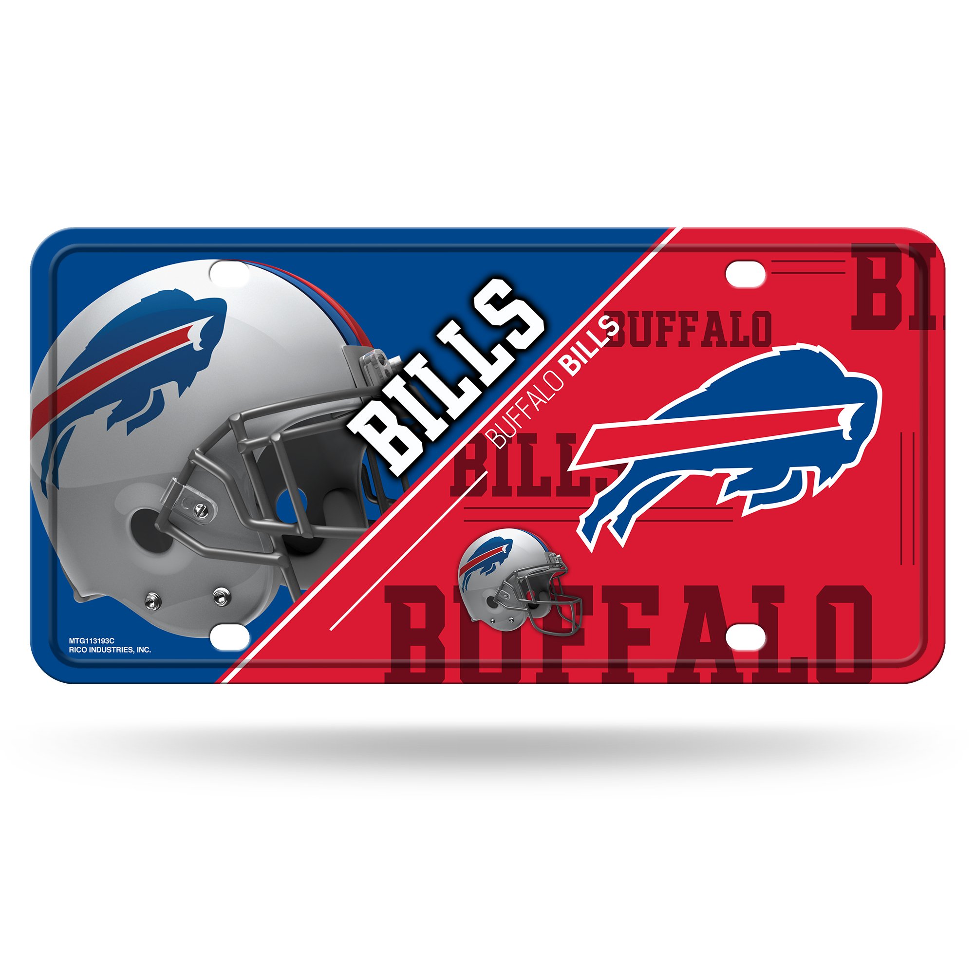 Buffalo Bills Metal License Plate