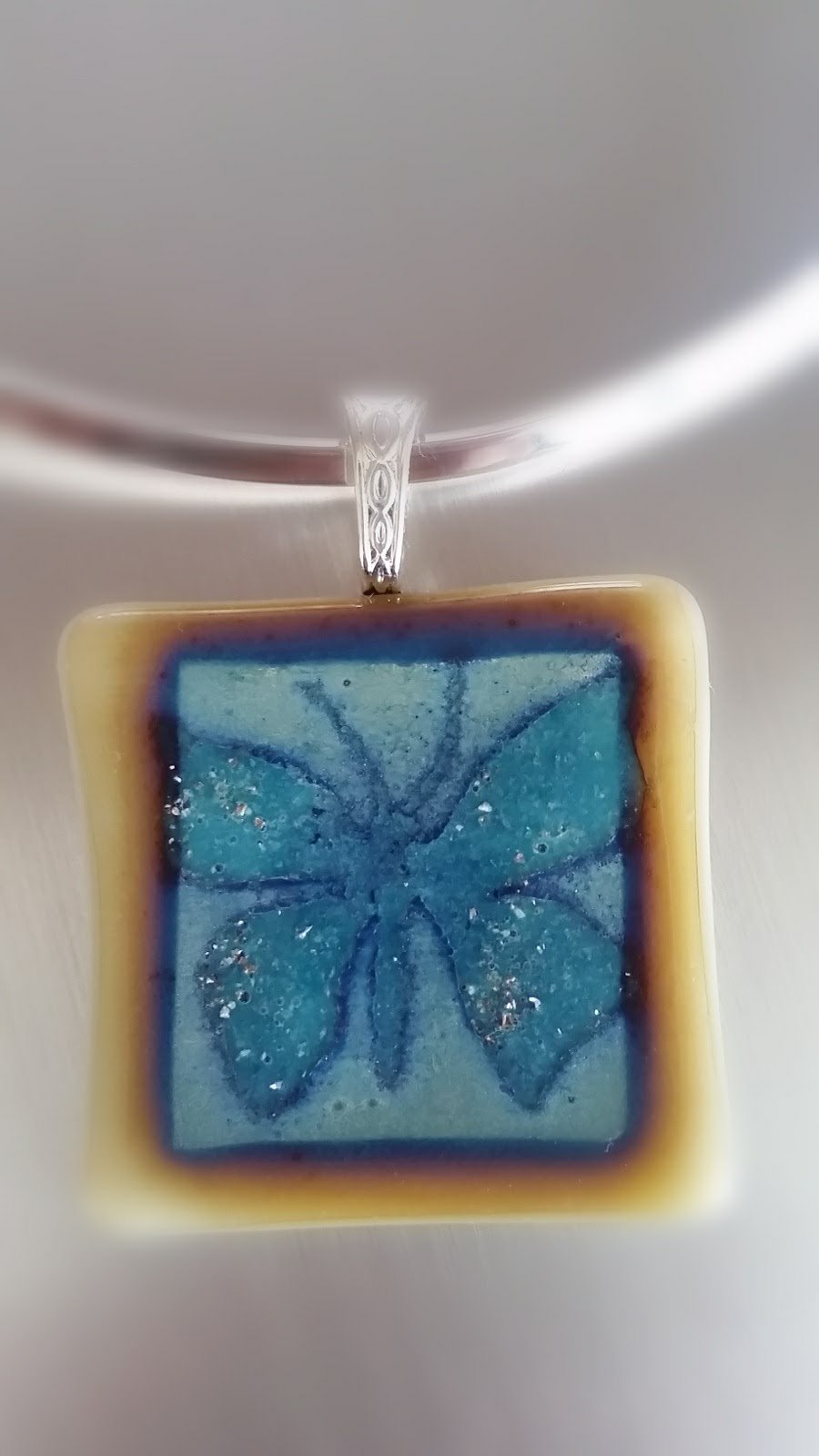 Cremation Butterfly Pendant by Moss Creek Art