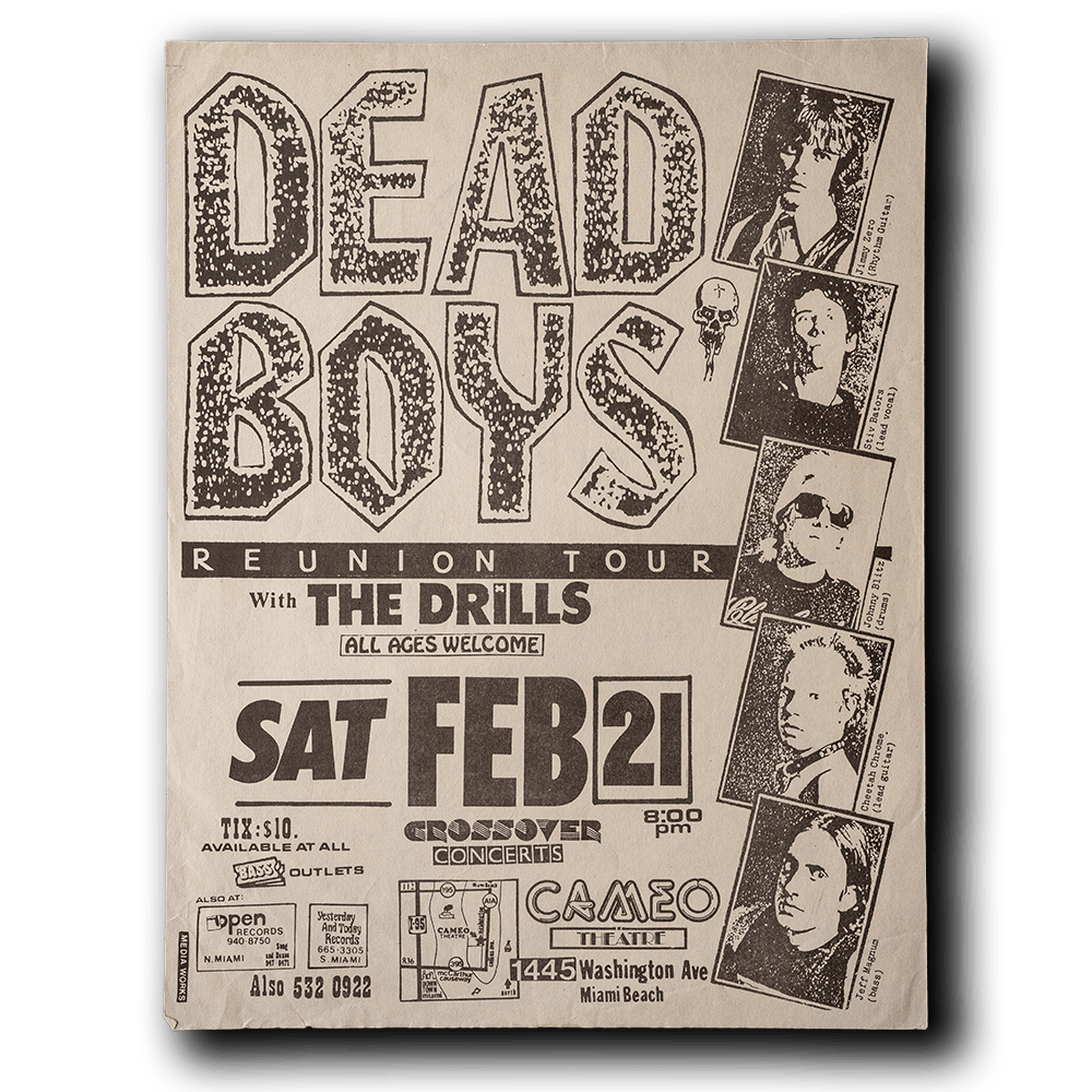 Dead Boys -- Reunion Tour 1987 [Handbill]