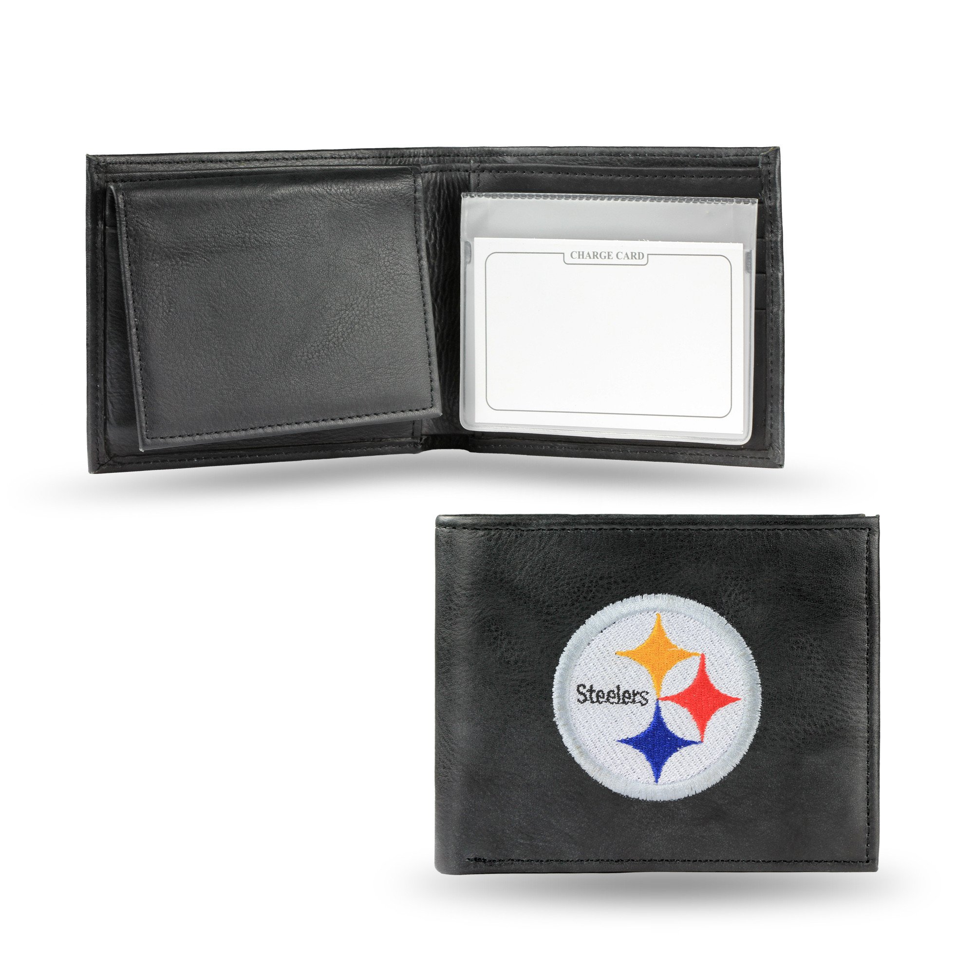 Pittsburgh Steelers Embroidered Leather Bi-Fold Wallet