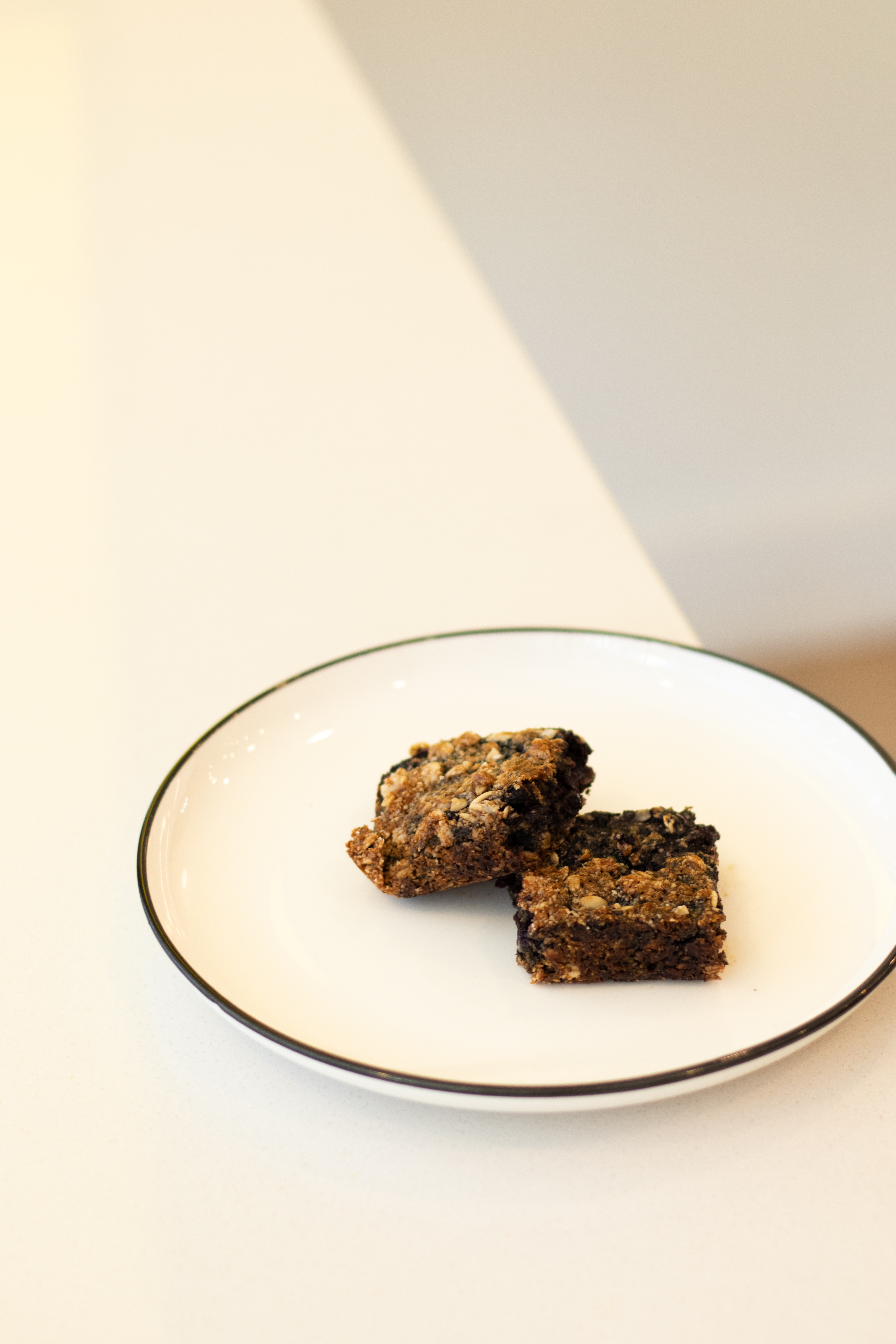 Blueberry Pie Baked Oatmeal Square