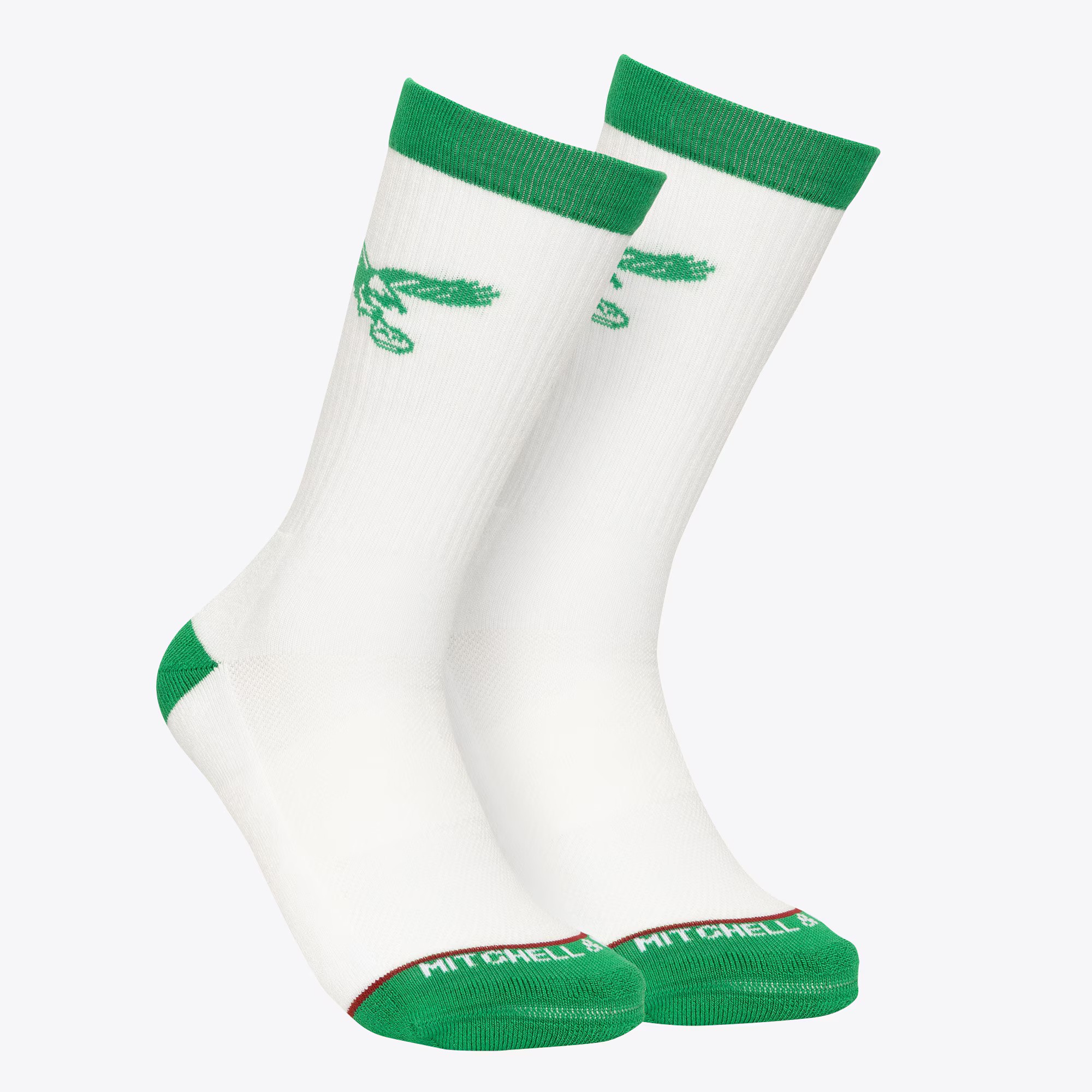 Philadelphia Eagles Retro Mitchell and Ness Touchback Crew Socks