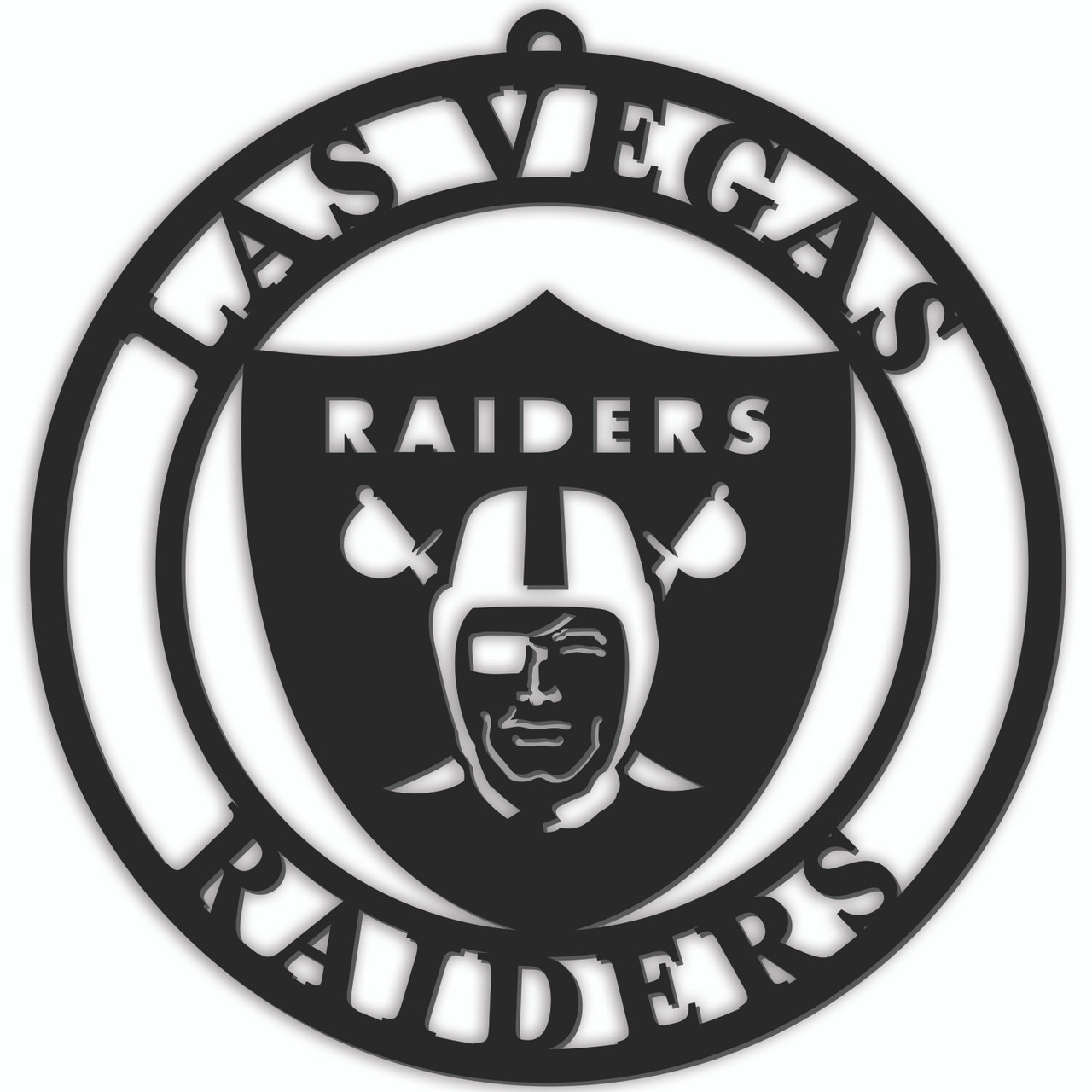 Las Vegas Raiders Door Hanger Sign - 16"