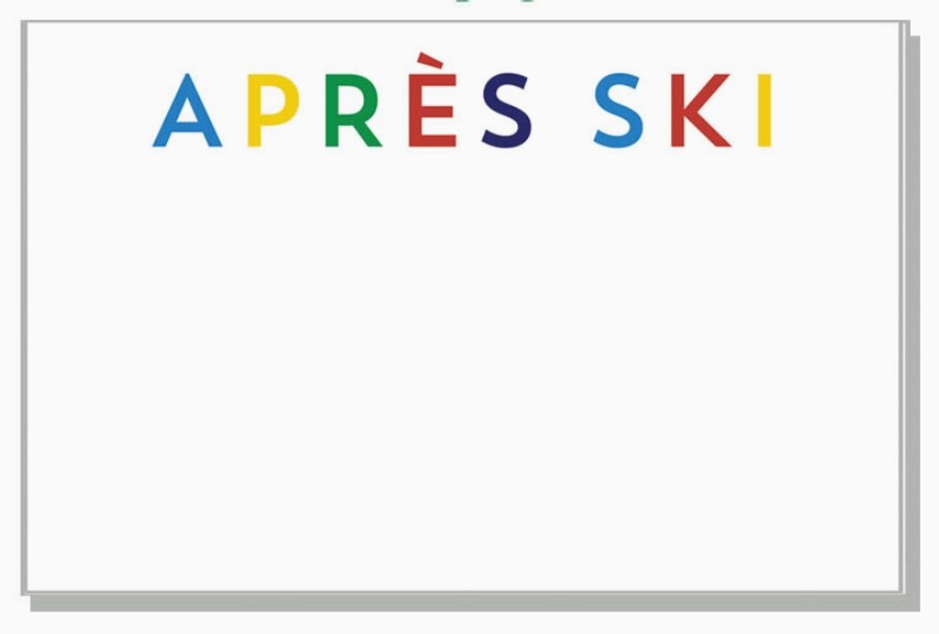 Apres Ski Slab Notepad