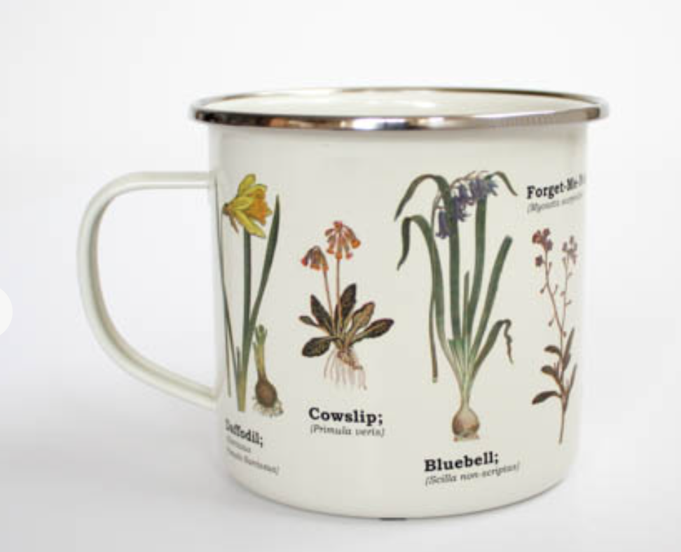 GIFT REPUBLIC Wild Flowers Enamel Mug