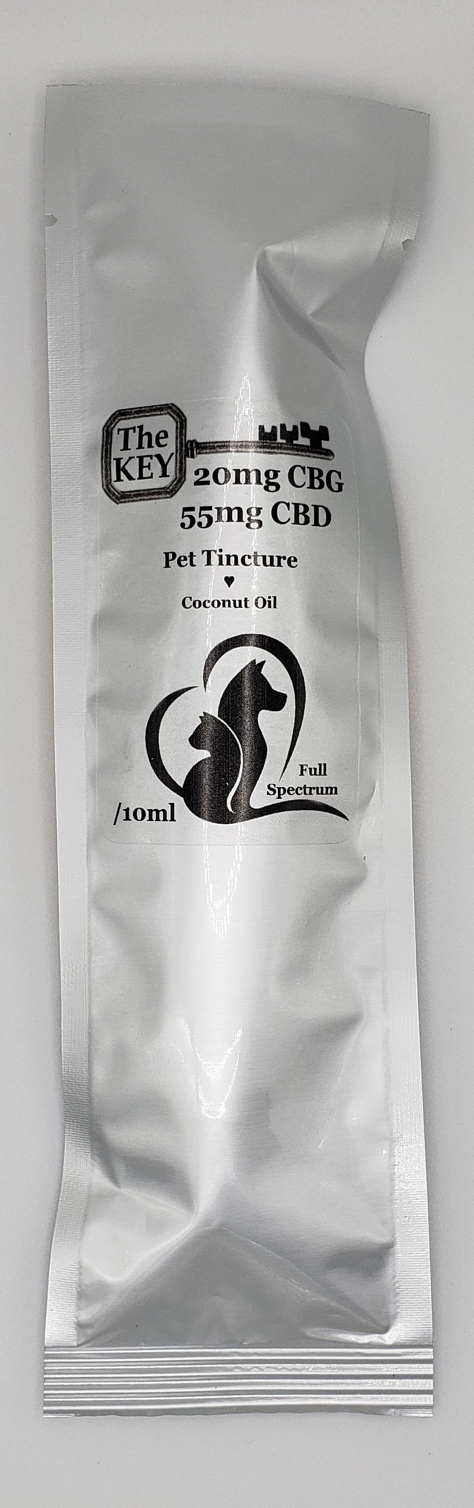 ? Pet Tincture ∞ Monthly Subscription ∞ Coconut Oil + 20mg CBG + 55mg CBD + ♥ /10ml