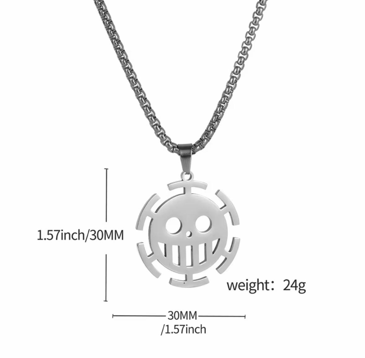 Pirate Skull Symbol Pendant Necklace, image 3
