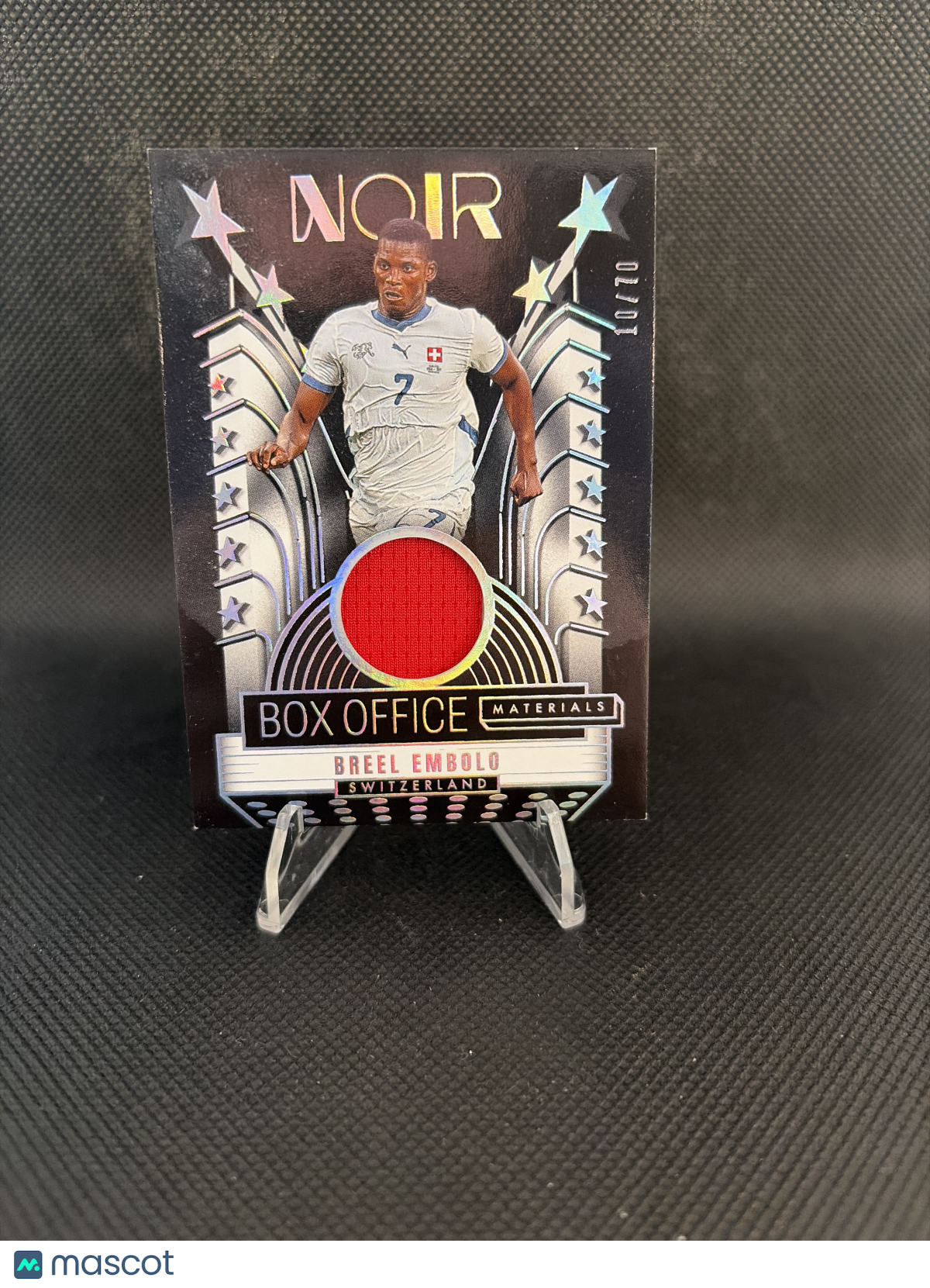 2025 Panini Noir Road to FIFA World Cup Breel Embolo #BO-BE /70