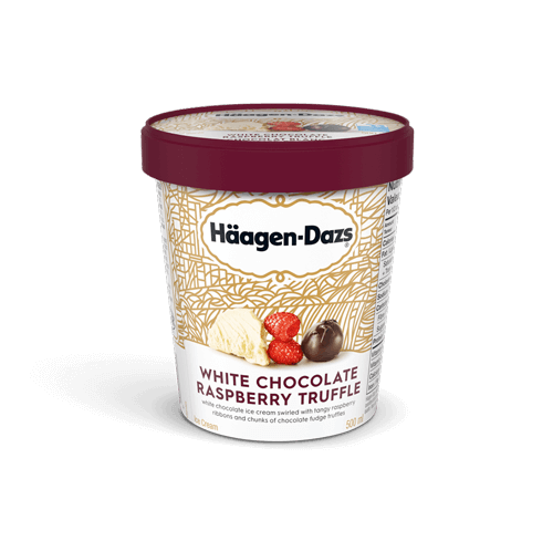 HÄAGEN-DAZS White Chocolate Raspberry Truffle