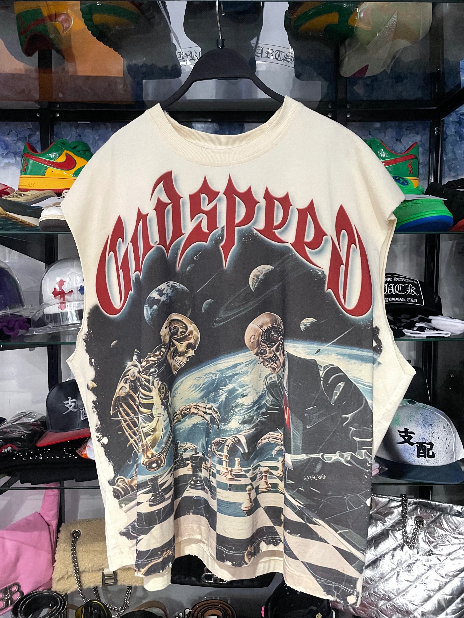 godspeed no sleeve light brown size XL (new)