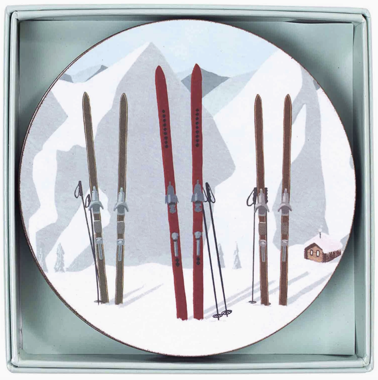 Ski Time Coasters: Set of 4