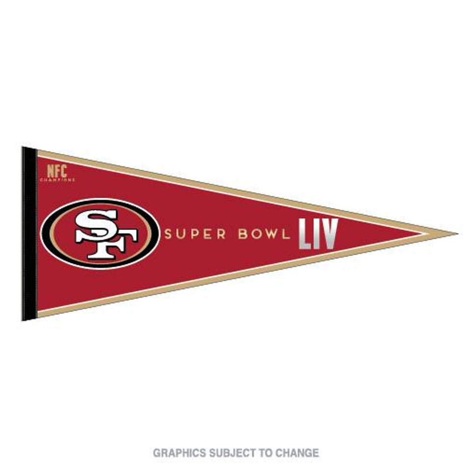 San Francisco 49ers Super Bowl LIV Pennant
