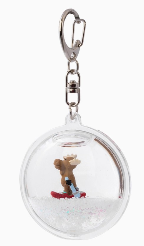 Ski Moose Keychain