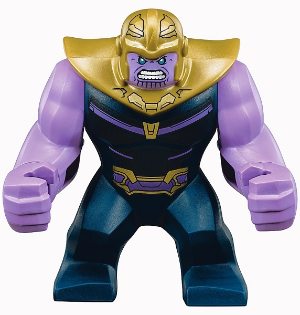 sh0504 Thanos - Large Figure, Dark Blue Outfit, Medium Lavender Arms, Pearl Gold Helmet