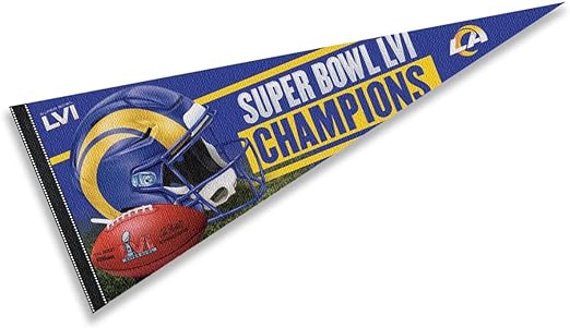Los Angeles Rams Super Bowl LVI Champions Premium Pennant 12x30"